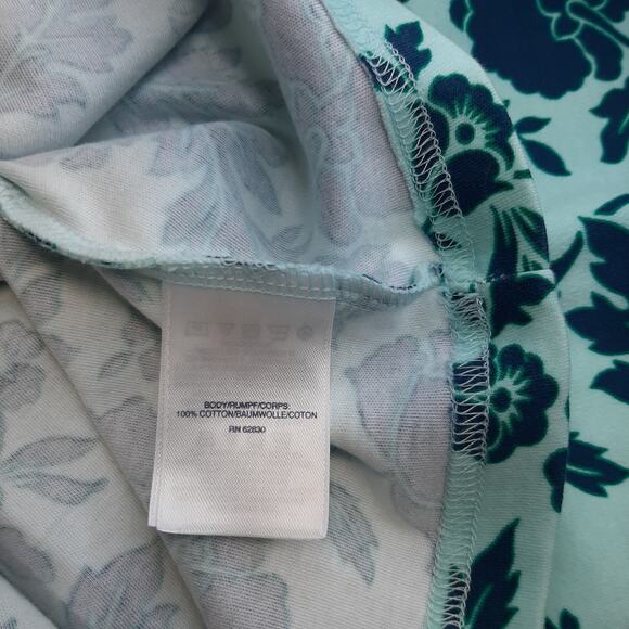 Lands' End Women's Long Sleeve Floral Mock Turtleneck l Size: S (6-8) - Picture 6 of 8